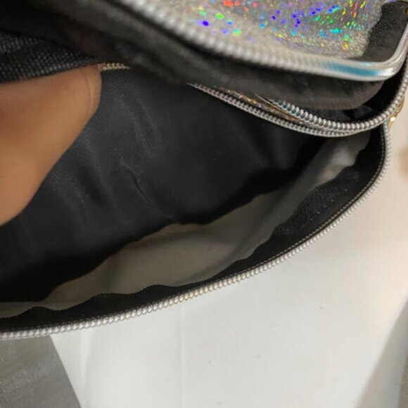 Holographic Silver Glitter Fanny Pack Waist Bag - Picture 6 of 6